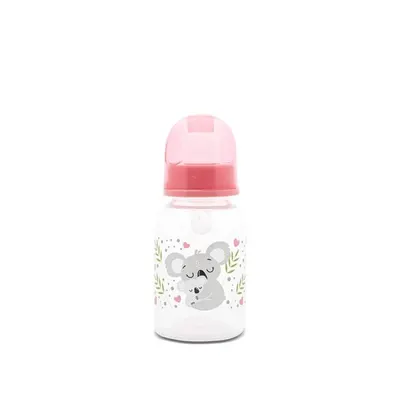 Biberon cu capac 0 luni+ 125 ml Shell Pink