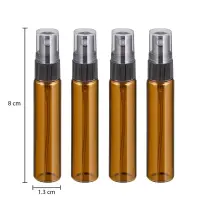 Sticluță ambră reutilizabilă cu spray și capac - 5ml