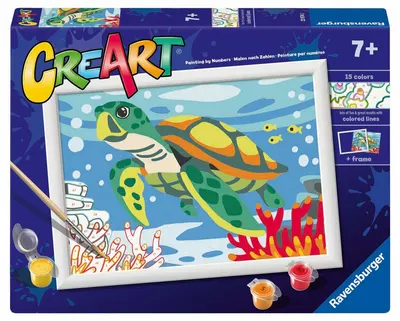 Set de pictură pe numere Ravensburger CreArt - Țestoasă de mare
