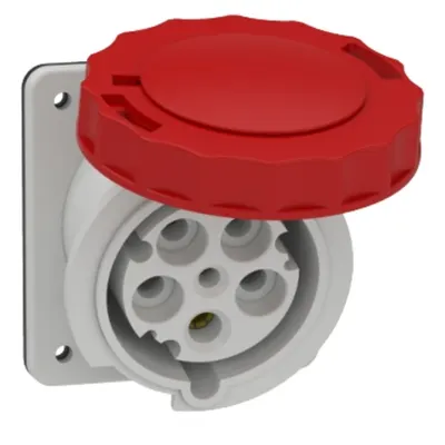 Priza Industriala Mureva, 63 A, 3P + N + E, 380, 415 V Ac, Ip67