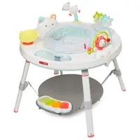 Centru de activitati, Skip Hop, Cu activitati, Cu functie de jumper, masuta interactiva sau masuta de sine statatoare, Rotire 360, Cu sunete si cantece, 4 luni+, Silver Lining Cloud