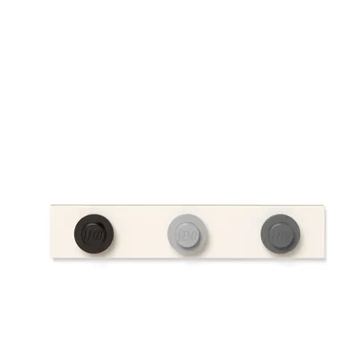 Cuier de perete LEGO®, 35 x 6,8 cm, negru-gri