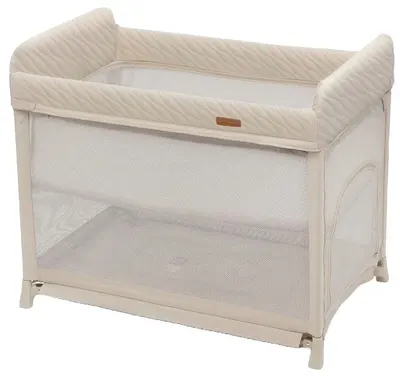 Pat pliabil cu 2 niveluri KinderKraft - Moon Dream, Beige