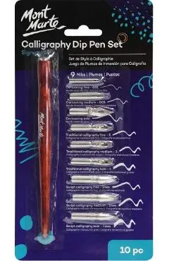 Set caligrafie: Toc + 9 penite