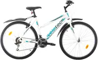 Bicicletă de munte pentru femei cu angrenaje Velotec - 6st Sense, 26", 460 mm, alb/albastru
