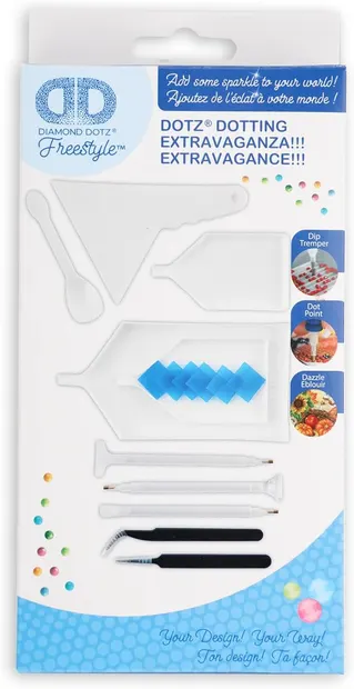Set de 15 accesorii pentru pictura cu diamante
