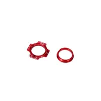 Piulita pretensionare rulmenti pedalier Muc-Off Crank Preload Ring Rosu