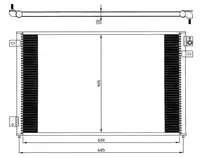 Radiator clima AC JAGUAR S-tip 3.0 4.0 intre 1999-2007