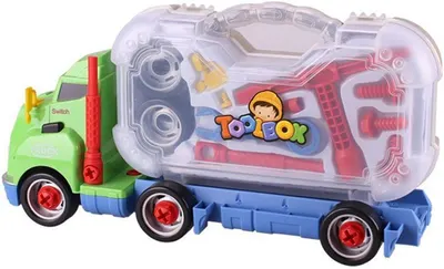 Raya Toys - Camion cu cutie de scule, verde