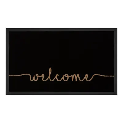 Covoraș intrare Hanse Home Cozy Welcome 45x75 cm, negru