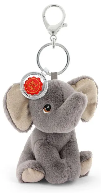 Breloc de pluș Keel Toys Keeleco – Pui de elefant, 12 cm