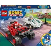 LEGO Sonic the Hedgehog. Masina lui Silver vs Camionul gigant al lui Knuckles 77118, 378 piese