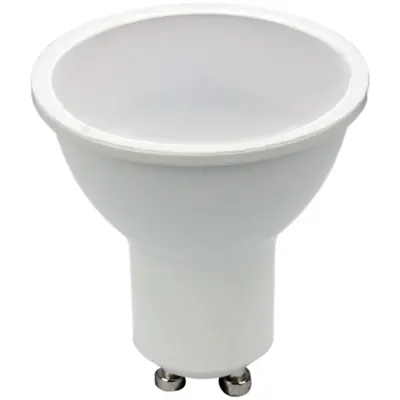 Sursa spot cu LED SMD, cu reglarea fluxului luminos 230 VAC, 50 Hz, GU10, 7 W, 450 lm, 2700 K, 120°, EEI=G