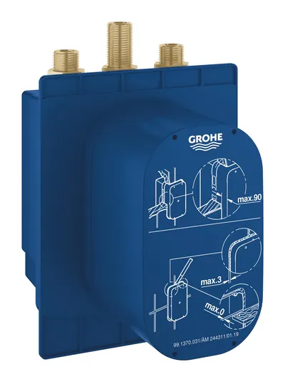 Corp incastrat Grohe, Eurosmart CT rough inst. shower, pentru baterii cu inchidere automata, cu mixare apa, 2 supape de inchidere, garnitura de etasare, pentru 36321000