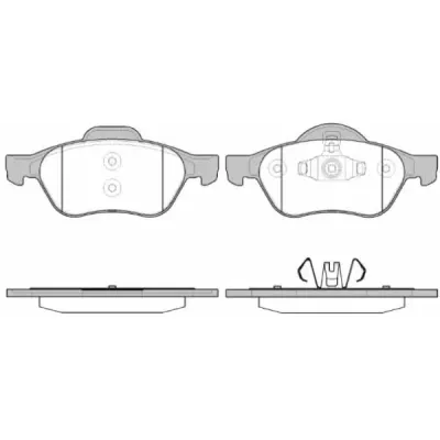 Set placute frana, frana disc REMSA 0962.40