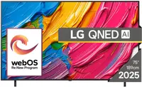 Televizor smart LG - 75QNED80A3A, 75'', Dynamic QNED AI, 4K, HDR10, AI Acoustic Tuning, negru