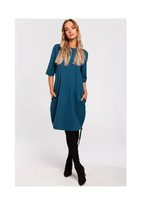 Made of Emotion Rochie midi de dama Sangye M451 Albastru Ocean - Albastru ultramarin