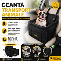 Geanta Transport Animale, Impermeabil, Tip Scaun Auto, Pentru Caine, Pisica, Iepure, 40x40x32cm