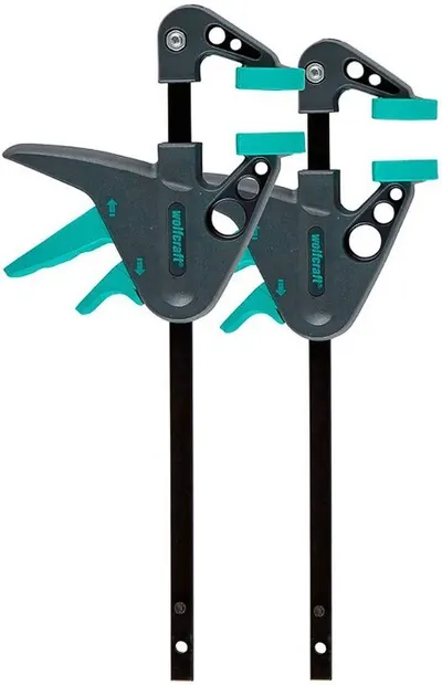 Clemă cu acțiune rapidă și fălci din plastic Wolfcraft - EHZ, 40 х 110 mm