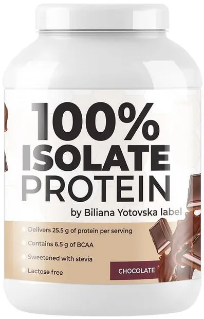 100% Protein isolate, ciocolată, 810 g, BY Supplements