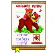 Citesc si colorez cu autocolante. Mama