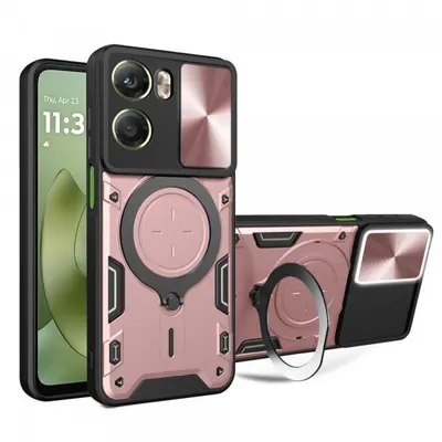 Husa pentru Motorola Moto G06, Techsuit, CamGuard Pro, Roz Aurie
