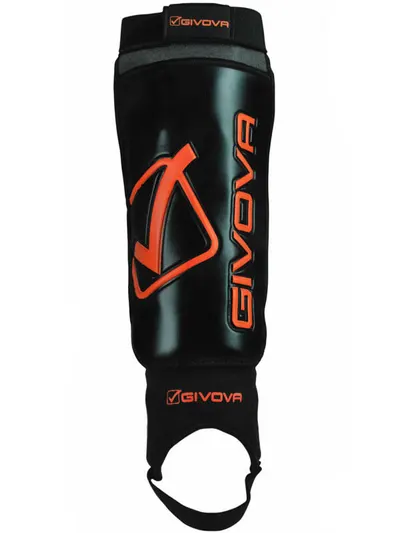 Protectii tibie Givova Difesa, black-orange Senior