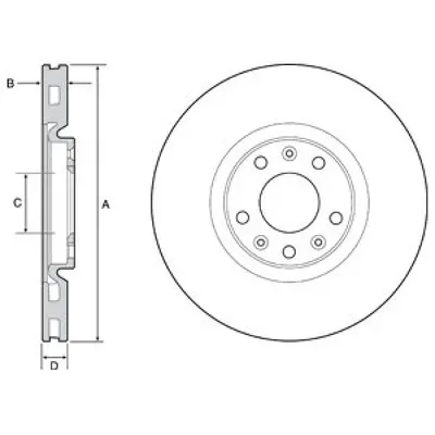 Disc frana DELPHI BG4457