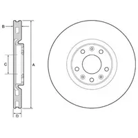 Disc frana DELPHI BG4457