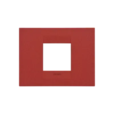Ornament Geo - in Varnished Technopolymer - 2 Module- Ruby - Chorus