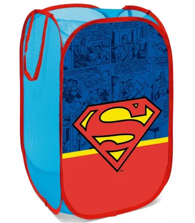 Cos textil pentru jucarii Superman 36x36x58 cm