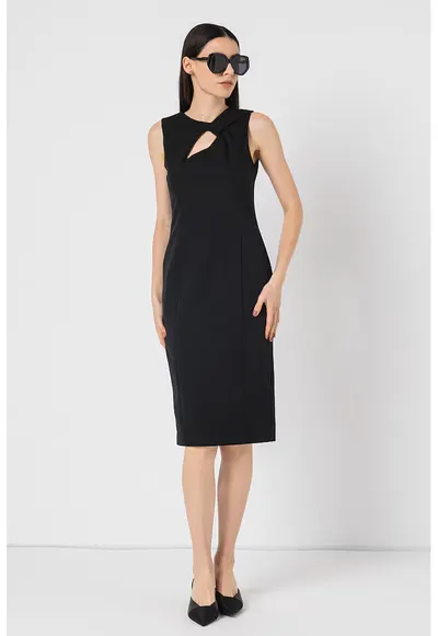 Rochie cu decupaj frontal Bolla - Negru