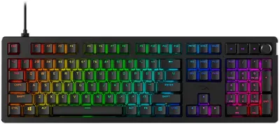 Tastatură mecanică HyperX - Alloy Rise, HyperX Red, RGB, negru