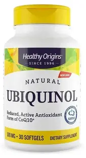 Ubiquinol, 100 mg, 30 capsule, Healthy Origins