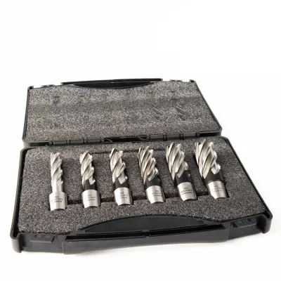 Set 6 carote 12mm 14mm 16mm 18mm 20mm 22mm, lungime 50mm + ax centrare Evolution