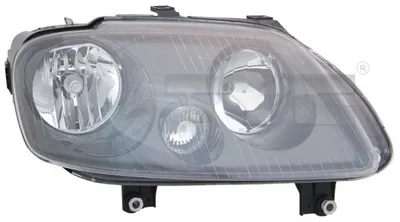 Far dreapta (H1 H7, reglaj electric, cu motoras, fundal negru) VW CADDY III, TOURAN