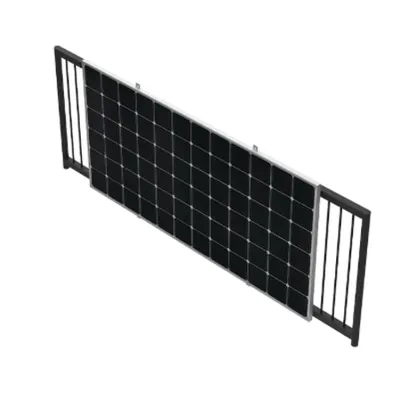 Sistem prindere panouri doua fotovoltaice pe balcon
