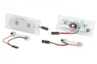 Lumina numar inmatriculare, culoare lumina: alb; set, 12V, cu aprobare circulatie potrivit BMW X3 (E83), X5 (E53) 01.00-12.11