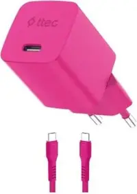Încărcător ttec - SmartCharger, 45W, USB-C, roz