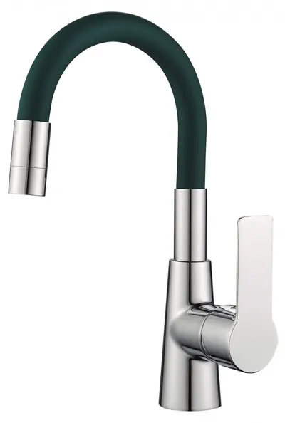 Baterie Inter Ceramic - Alisado, 124211 7113DG,cu cioc flexibil, verde închis