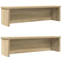 vidaXL Rafturi de bucătărie stivuibile 2 buc Stejar Sonoma 50x15x16 cm