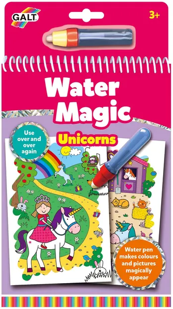 Carte magica pentru desen cu apa Galt - Unicorni