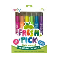 Creioane parfumate Fresh Pick, Apple (Set de 6)