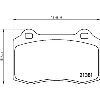 Set placute frana, frana disc BREMBO P 36 020