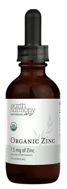 Organic Zinc, picături, 59.2 ml, Earth Harmony