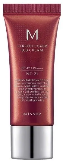 Missha BB crema de față, №21 Light beige, SPF42, 20 ml