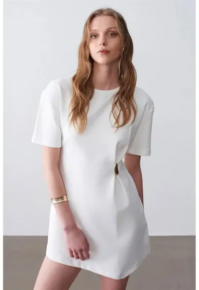 Rochie Mini - Alb - fabrica Shift pentru Femei