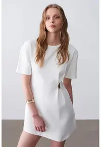 Rochie Mini - Alb - fabrica Shift pentru Femei
