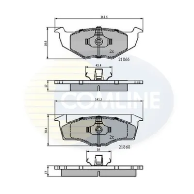 Set placute frana, frana disc COMLINE CBP0707