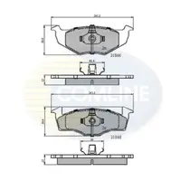 Set placute frana, frana disc COMLINE CBP0707